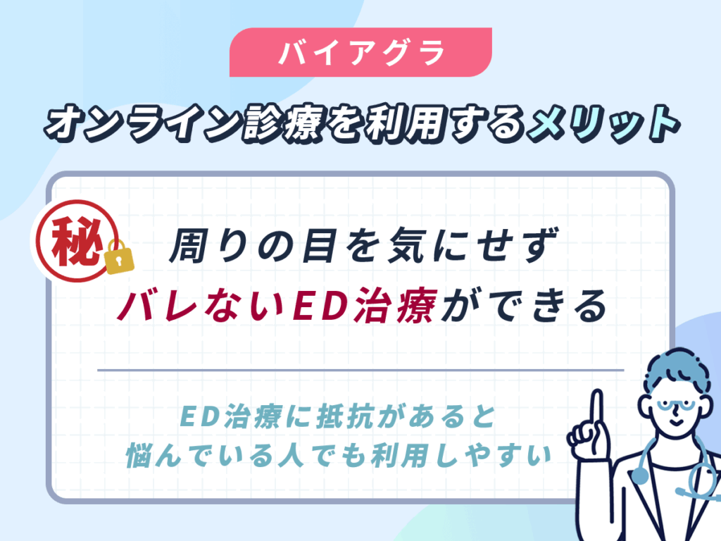バレずにバイアグラを購入できる手軽さ