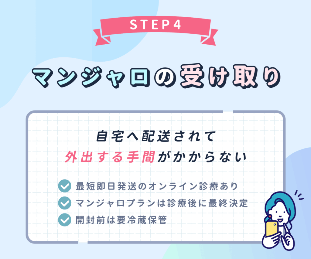 マンジャロを自宅で受け取る