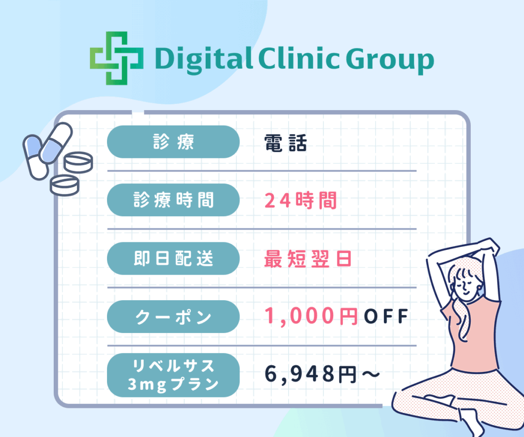 【デジタルクリニック】は電話で1,000円安くリベルサスを処方